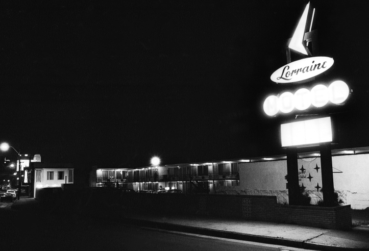 Photo taken hours after the assassination of Dr. Martin Luther King, Jr.