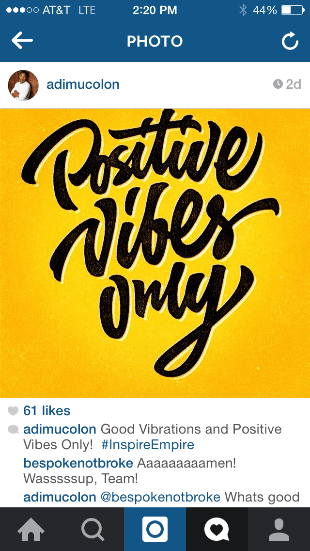 positive vibes only