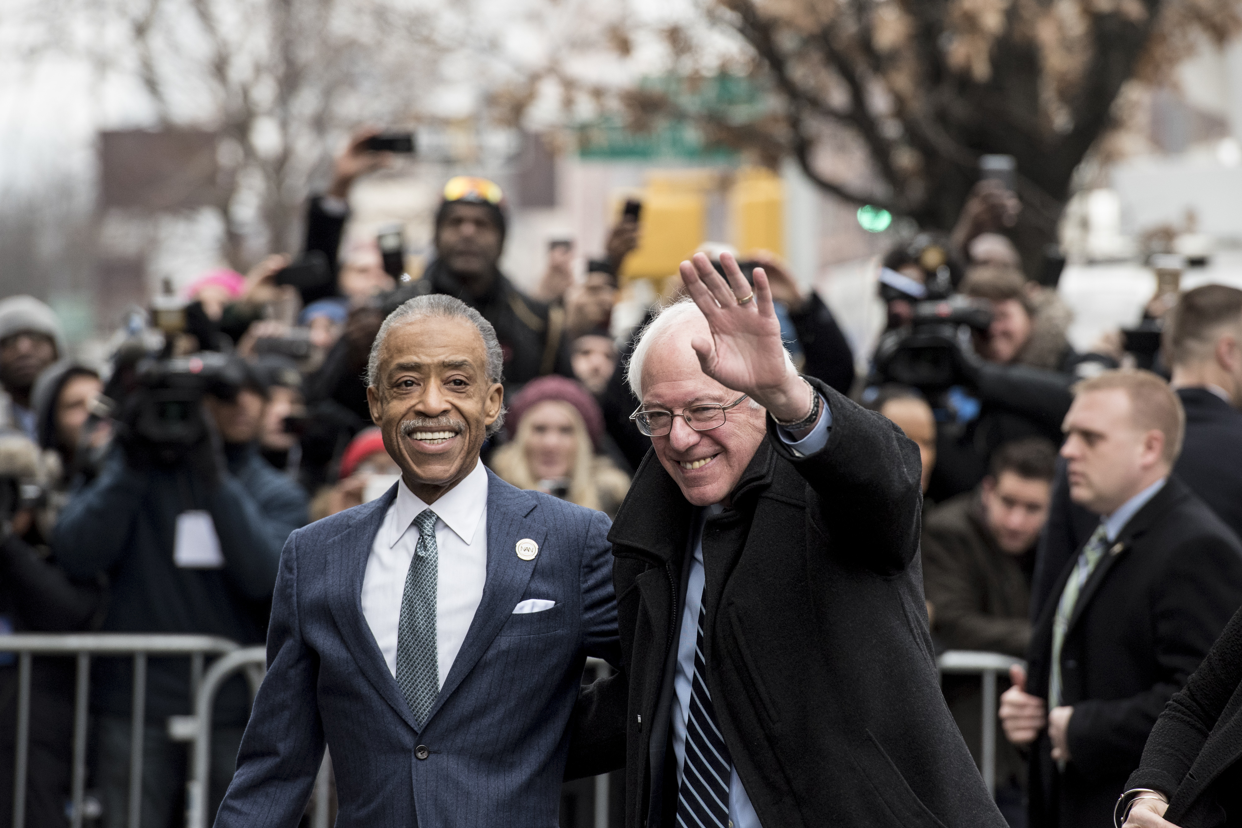 Bernie Sanders Meets With Al Sharpton In New York