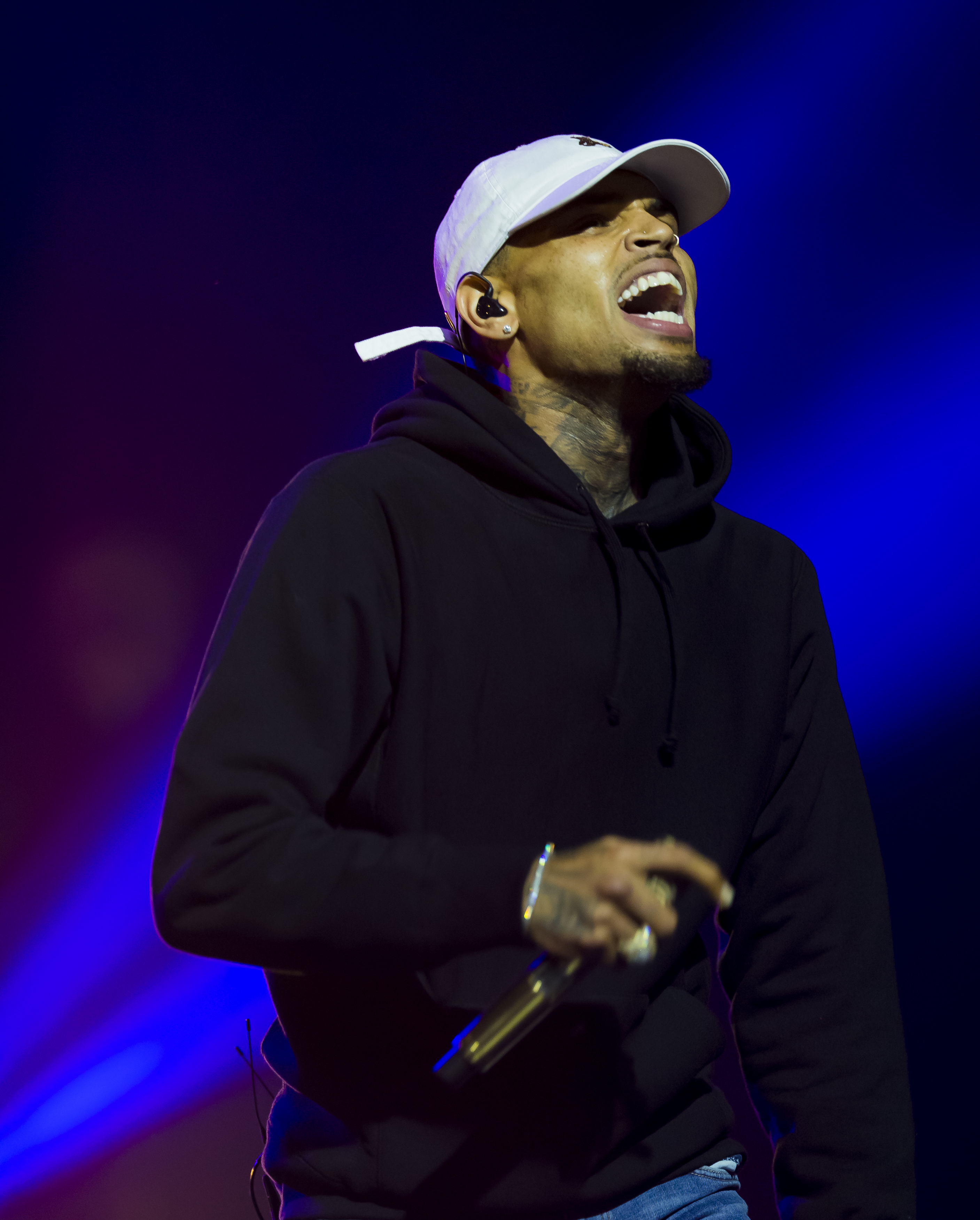 Chris Brown Performs in Concert in Oslo