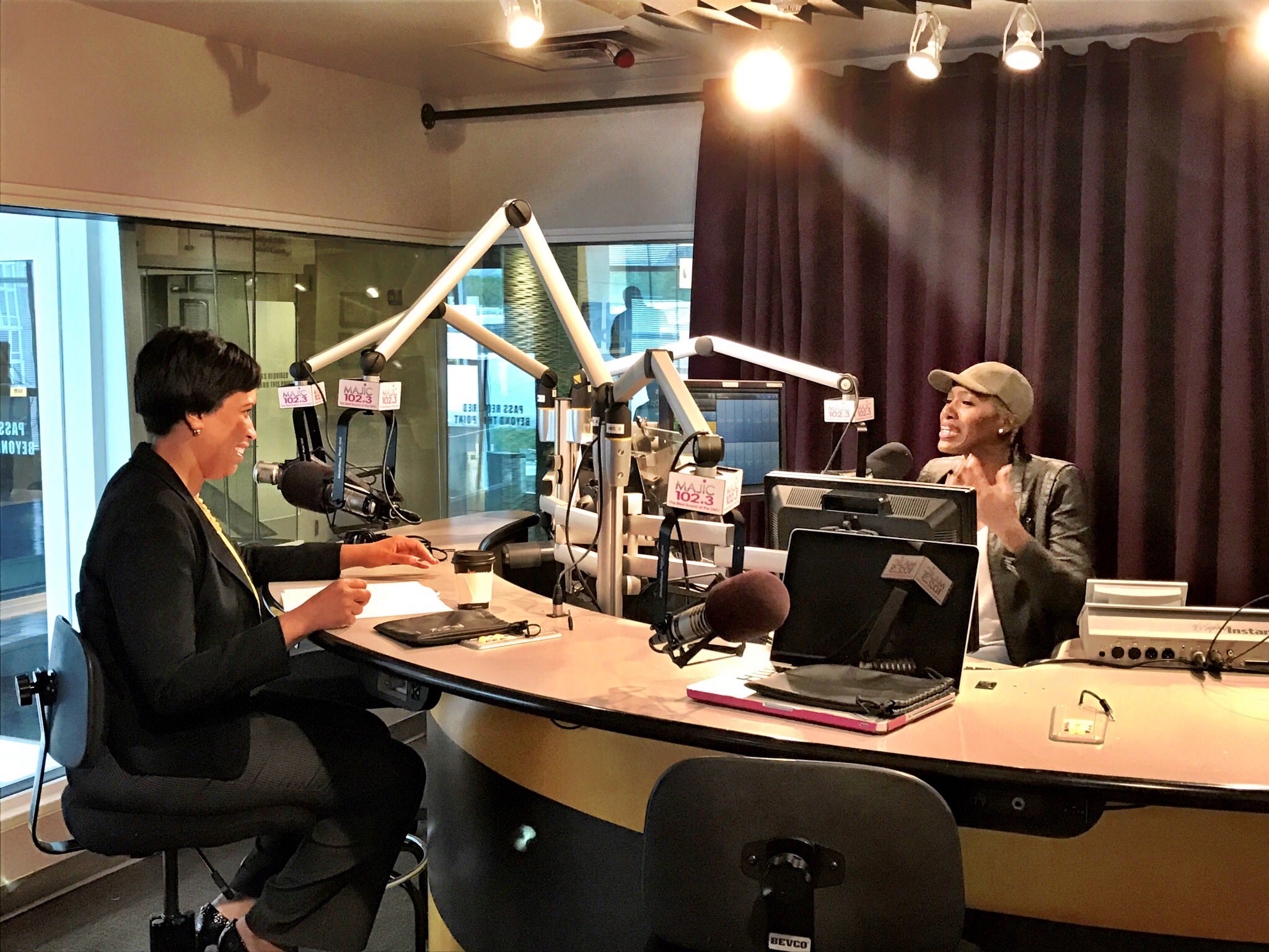 Mayor Muriel Bowser With Vic Jagger