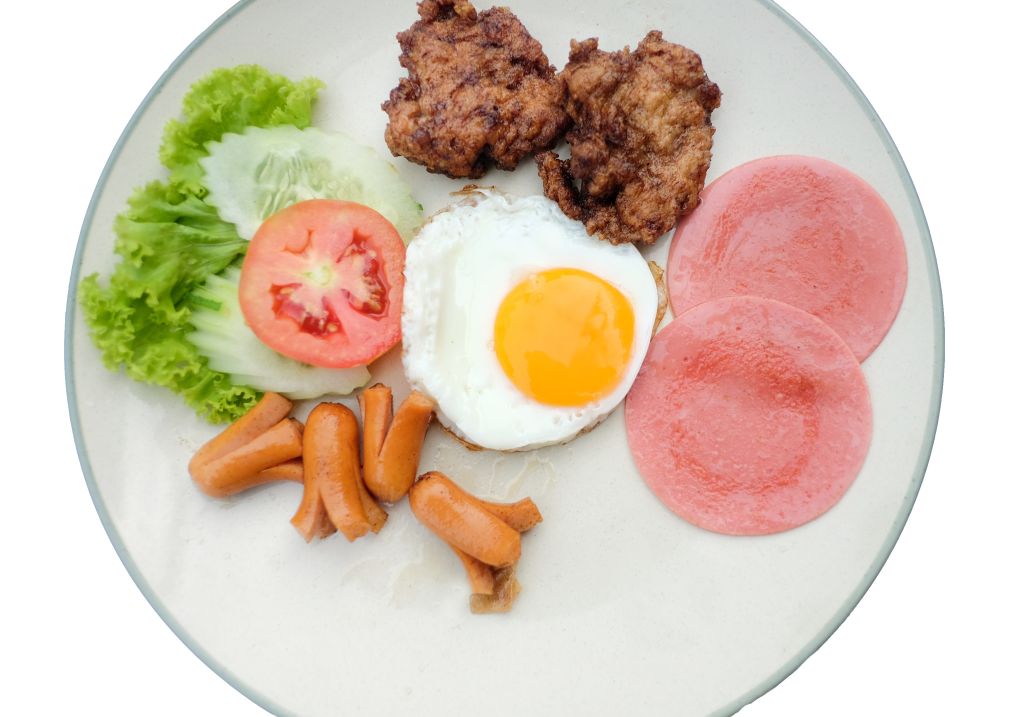 Traditional full English breakfast.
