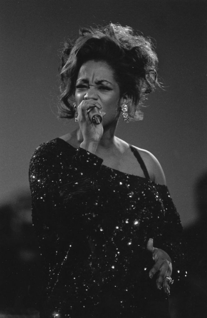 Regina Belle Singing On Stage
