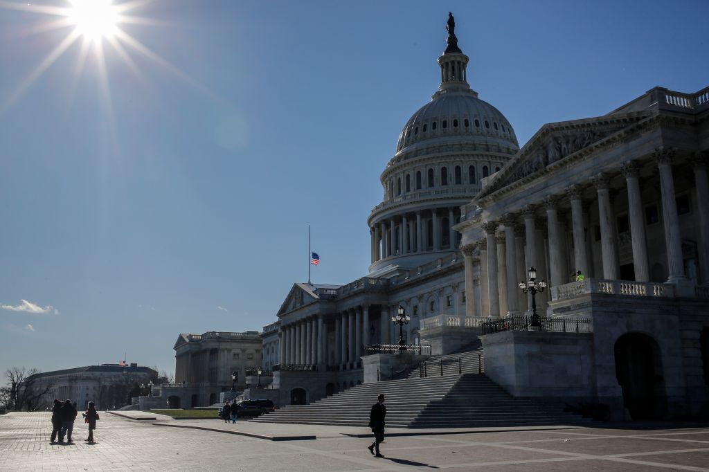 WASHINGTON, DC - DECEMBER 15: Pedestrians walk outside of the U